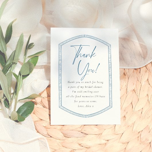 チャオベラタお洒落イルイタリアンズブライダルシャワー サンキューカード