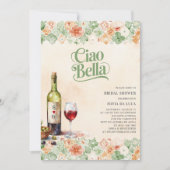 チャオベラタイルイタリアンブライダルシャワー招待 招待状 (正面)