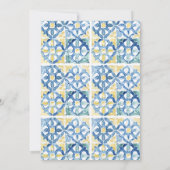 チャオベラディナイタリアンーテーマブライダルシャワー 招待状 (裏面)