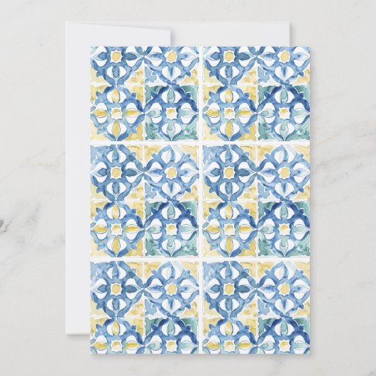 チャオベラディナイタリアンーテーマブライダルシャワー 招待状 (裏面)