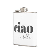 チャオベラハロービューティフルモダンタイポグラフィ フラスク (左)