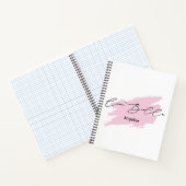 チャオベラブイタリアンラブラシストローク名トートバッグ ノートブック (内部)