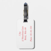 チャオベララゲッジタグ ラゲッジタグ (裏面縦)