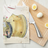 チャオベラワイルドフラワーイタリアンカントリーコテージシック キッチンタオル (四つ折り)