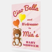 チャオベラ女の子の赤ちゃんシャワー アクリルサイン (傾斜)