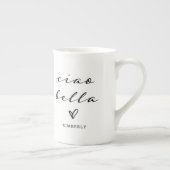 チャオベラ |スクリプトとイタリアンハート ボーンチャイナマグカップ (右)