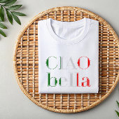チャオベラ | 女気のあるそぶりをしたイタリアン性のフレーズ・シャツ Tシャツ