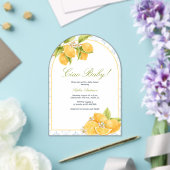 チャオ地中海のベビーイタリアンレモンベイビーシャワー アクリル招待状 (インサイチュ (ウェディング))