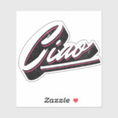 チャオ文字デザイン シール (シート)