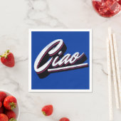 チャオ文字デザイン スタンダードカクテルナプキン (インサイチュ)