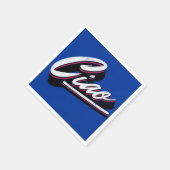 チャオ文字デザイン スタンダードカクテルナプキン (角)