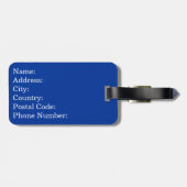 チャオ文字デザイン ラゲッジタグ (裏面横)