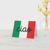 チャオ語イタリアン挨拶 カード (黄色い花)