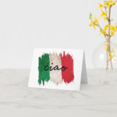 チャオ語イタリアン挨拶 カード (黄色い花)