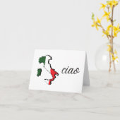 チャオ語イタリアン挨拶 カード (黄色い花)