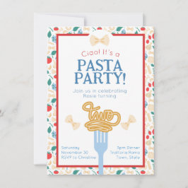チャオ2期誕生日パスタパーティーイタリアン秒 招待状