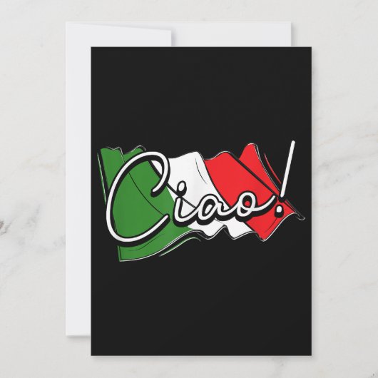 チャオ！- イタリアとヨーロッパのベニス スクーターとラ 招待状 (正面)