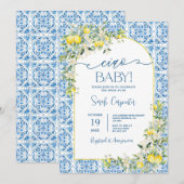 チャオ ベイビー シャワー 招待状 (正面/裏面)