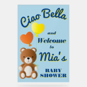 チャオ・ベラ少年の赤ちゃんシャワー アクリルサイン (正面)