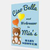 チャオ・ベラ少年の赤ちゃんシャワー アクリルサイン (傾斜)