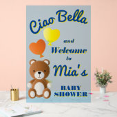 チャオ・ベラ少年の赤ちゃんシャワー アクリルサイン (ウェディング)