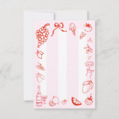 チャオ ベラ イタリアン ハンドドローンブライダルシャワー サンキューカード (裏面)