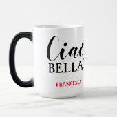 チャオ・ベラ！カスタム写真 モーフィングマグカップ (左)