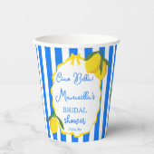 チャオ ベラ レモン イタリアン ブライダル シャワー カスタム 紙コップ (正面)