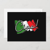 チャオ！ヨーロッパイタリアンヴェネツィア・スクーターとラ シーズンポストカード (正面/裏面)