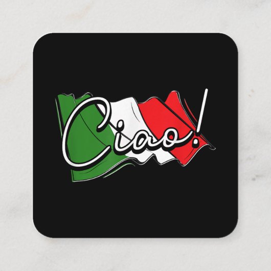 チャオ！ヨーロッパイタリアンヴェネツィア・スクーターとラ スクエア名刺 (裏面)