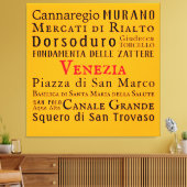 チャオ・ヴェネツィア!キャンバス印刷 キャンバスプリント (インサイチュ (リビング))