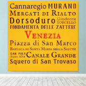 チャオ・ヴェネツィア!キャンバス印刷 キャンバスプリント (インサイチュ (ウッドフロア))