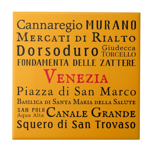 チャオ・ヴェネツィア！ タイル (正面)