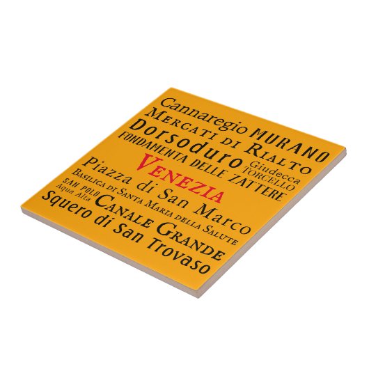 チャオ・ヴェネツィア！ タイル (側面)