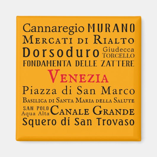 チャオ・ヴェネツィア！ マグネット (正面)