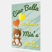 チャオBella赤ちゃんシャワー歓迎フォームボードの看板 アクリルサイン (傾斜)