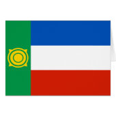 チャカシア国旗 (正面横)