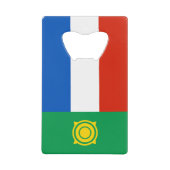 チャカシア国旗 クレジットカード栓抜き (正面)