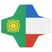 チャカシア国旗 サッカーボール (フラット)