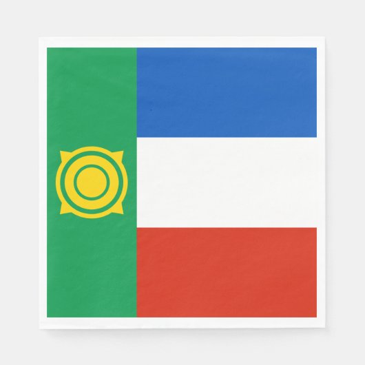 チャカシア国旗 スタンダードランチョンナプキン (正面)