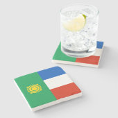 チャカシア国旗 ストーンコースター (横)