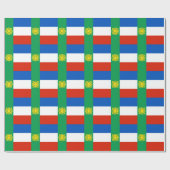 チャカシア国旗 ラッピングペーパー (フラット)