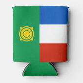 チャカシア国旗 缶クーラー (正面)