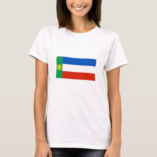 チャカシア国旗 Tシャツ (正面)