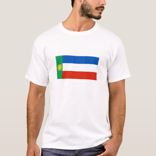 チャカシア国旗 Tシャツ (正面)