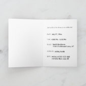 チャカスタムパーソナライズされた招待状フォト誕生日 招待状 (内部)