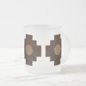 チャカナ十字 フロストグラスマグカップ (正面右)