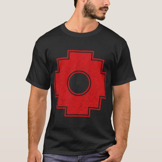 チャカナ記号インカ十字アンデスのインカン記号 Tシャツ (正面)
