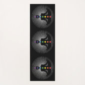 チャカラカラーとヨガポーズ ヨガマット (正面)