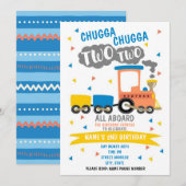 チャガチャガツー・ツーパーティー 招待状 (正面/裏面)